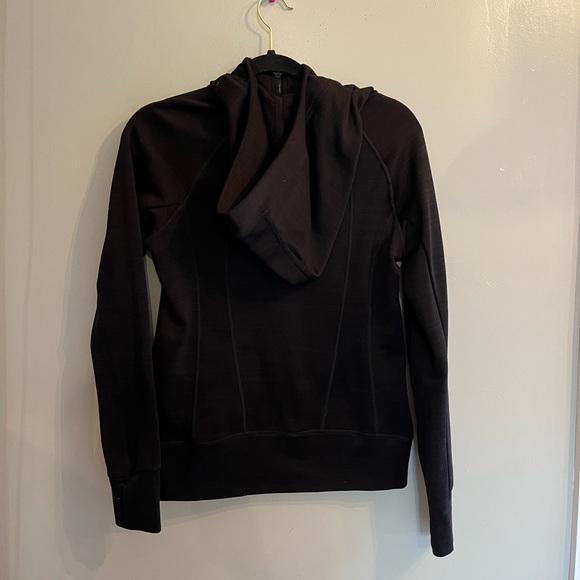 Velocity — black zip up jacket with hoodie - Picture 2 of 3